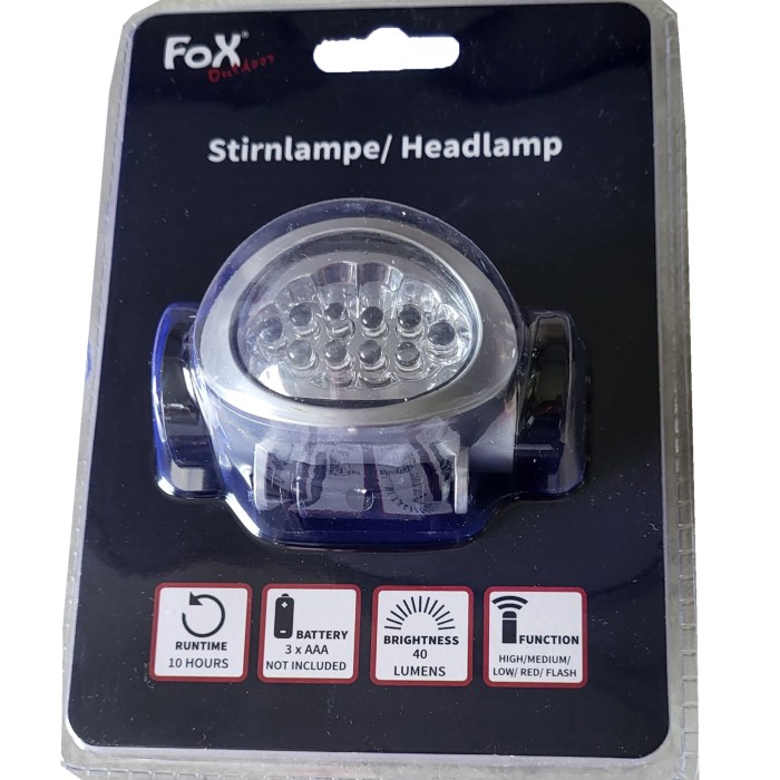 Fox Outdoor Stirnlampe, Kopflampe